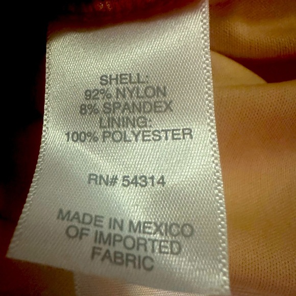 Brand: Rebecca B. Red lace dress, stretch size: 12 - Picture 10 of 11